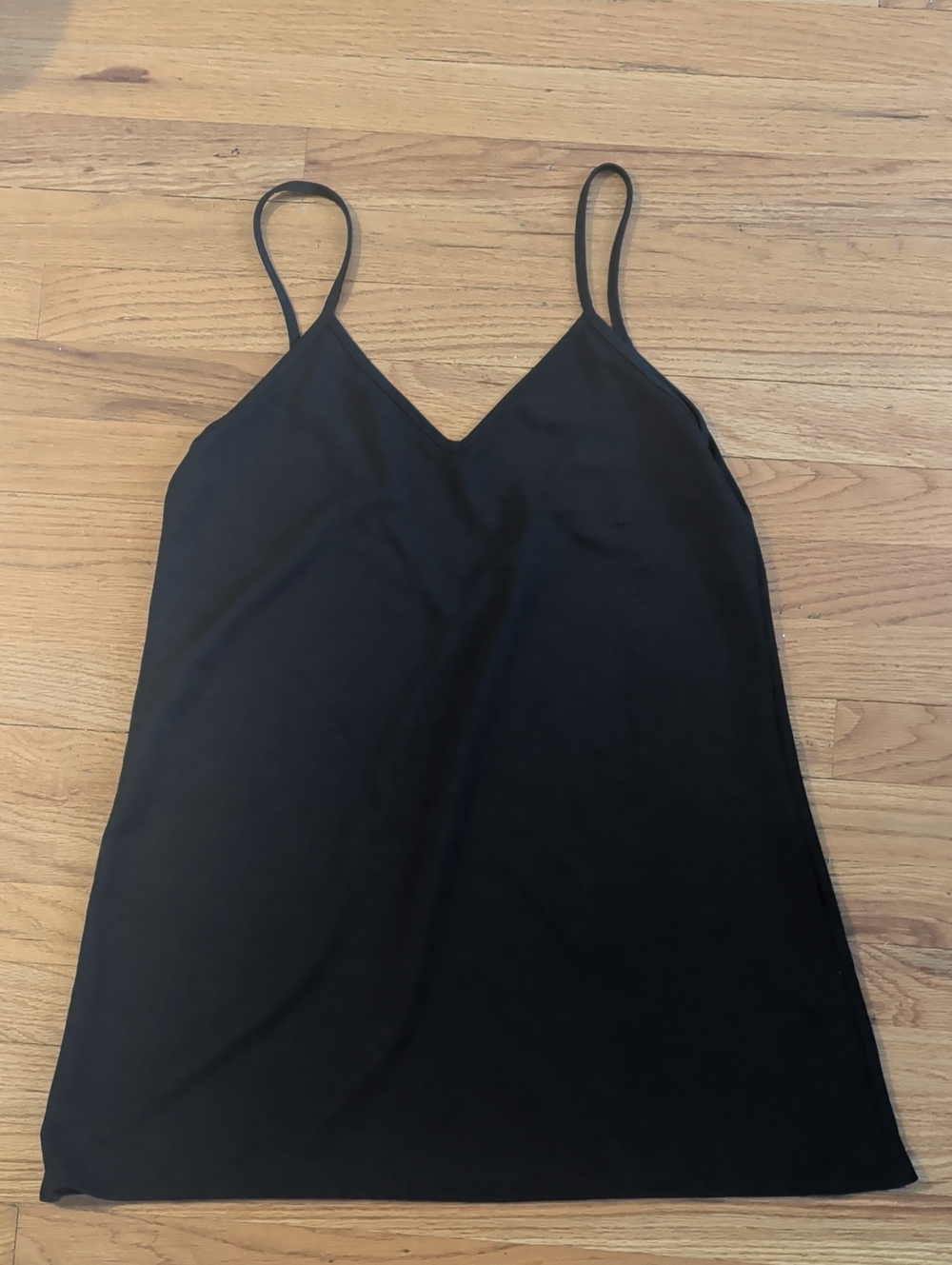 Prettylittlething Black V-Neck Spaghetti Strap Mini Dress